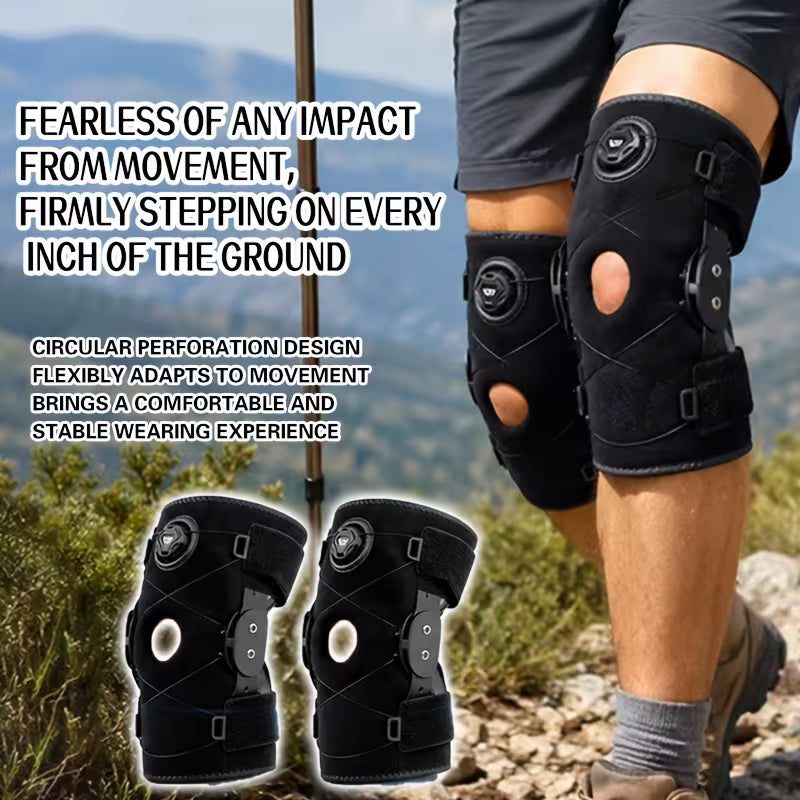 Hinged Knee Ligament Fixation Brace – Meniscus & Recovery Immobilizer for Walking & Hiking
