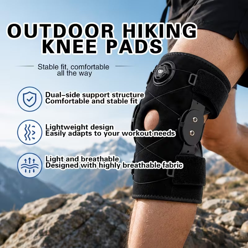 Hinged Knee Ligament Fixation Brace – Meniscus & Recovery Immobilizer for Walking & Hiking