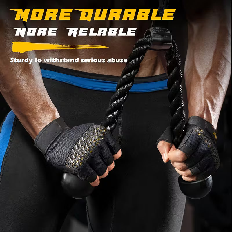 Full Palm Gym & Cycling Gloves – Cushioned Anti-Slip Exercise Gloves (Unisex)