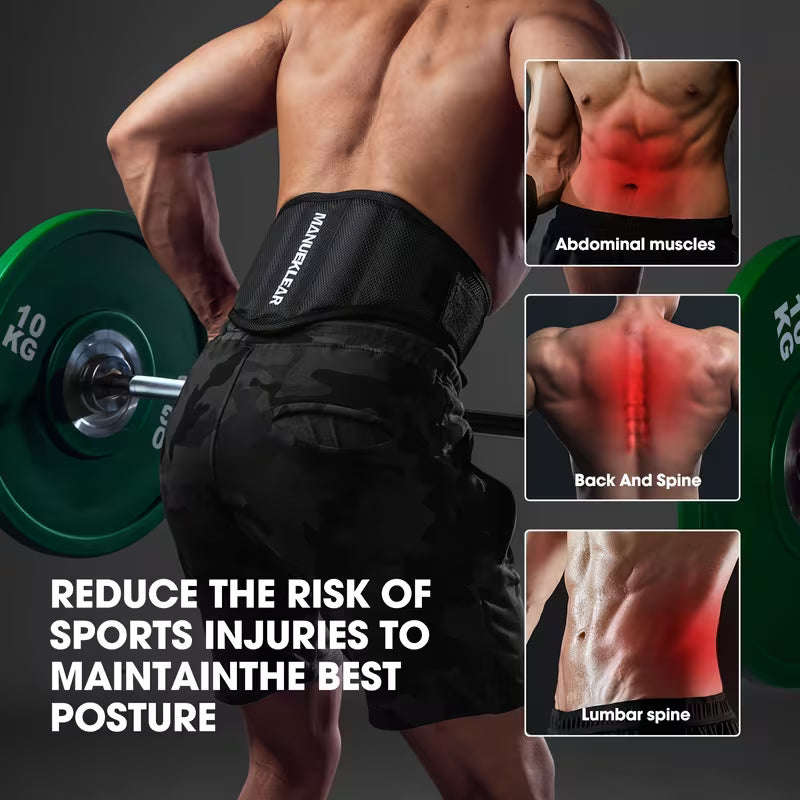 Adjustable Weightlifting Belt – Lumbar & Back Support for Squats & Strength Training (Unisex)