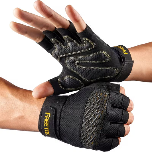 Full Palm Gym & Cycling Gloves – Cushioned Anti-Slip Exercise Gloves (Unisex)