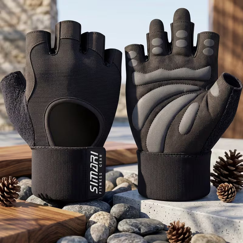 Weightlifting Gloves with Wrist Support – Full Palm Protection & Extra Grip