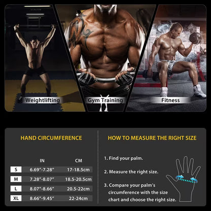 Weightlifting Gloves with Wrist Support – Full Palm Protection & Extra Grip