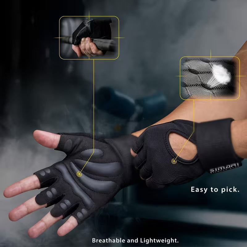 Weightlifting Gloves with Wrist Support – Full Palm Protection & Extra Grip